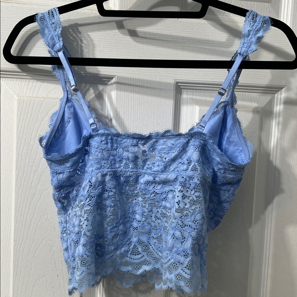 Aerie Lace Bralette – NWT – Periwinkle Blue – Adjustable Straps Size Medium - Picture 3 of 3